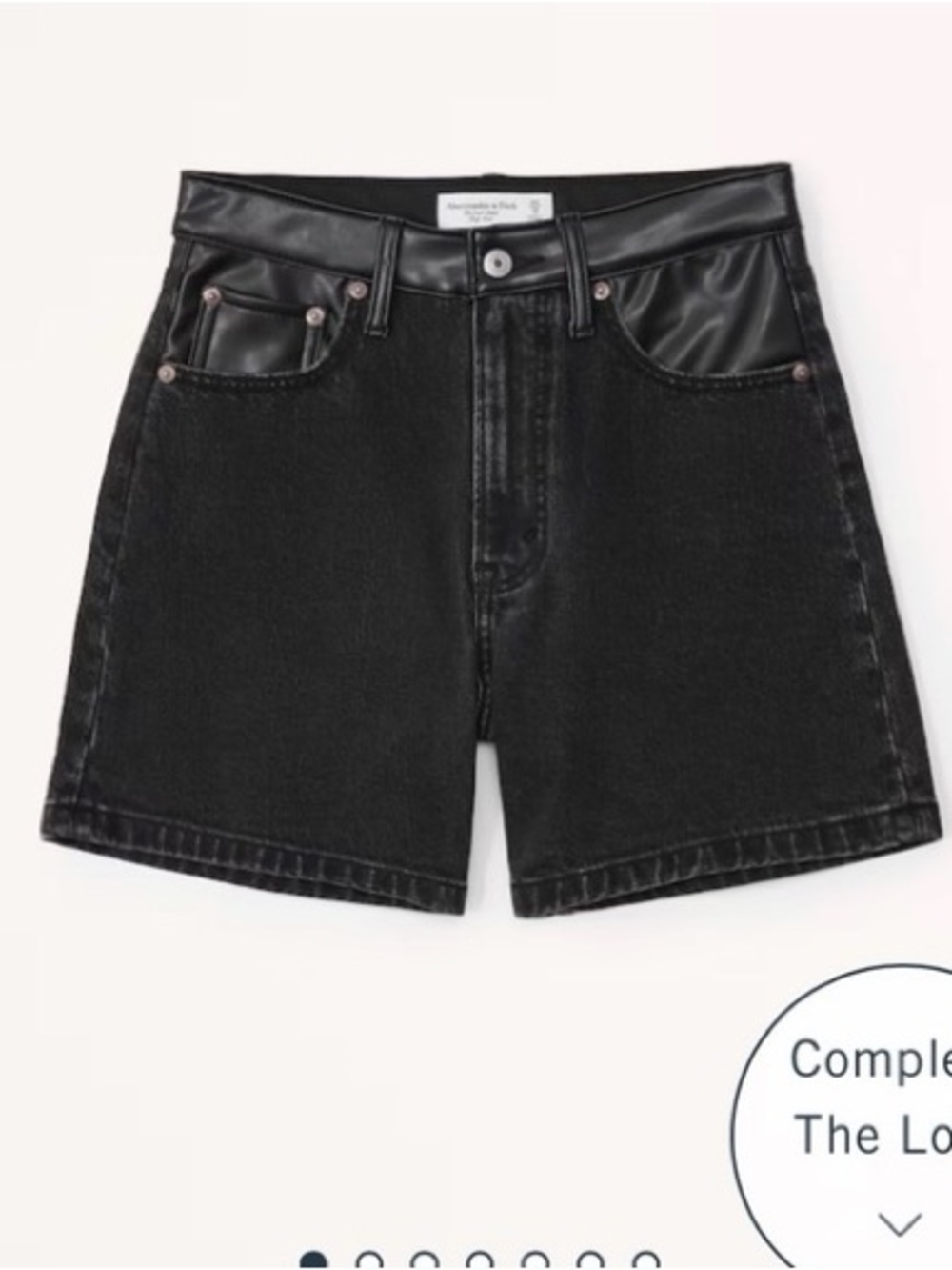 Abercrombie & Fitch Black high waist shorts